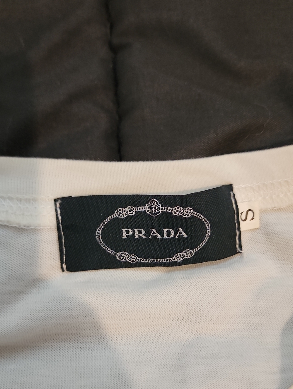 Authentic Prada White Patch Shirt Size Small - Picture 3 of 4